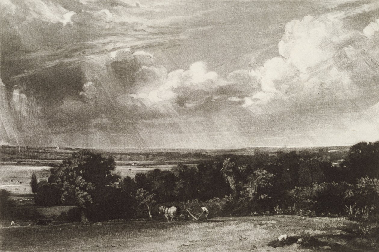 Summerland, inciso da David Lucas (1802-81) da John Constable