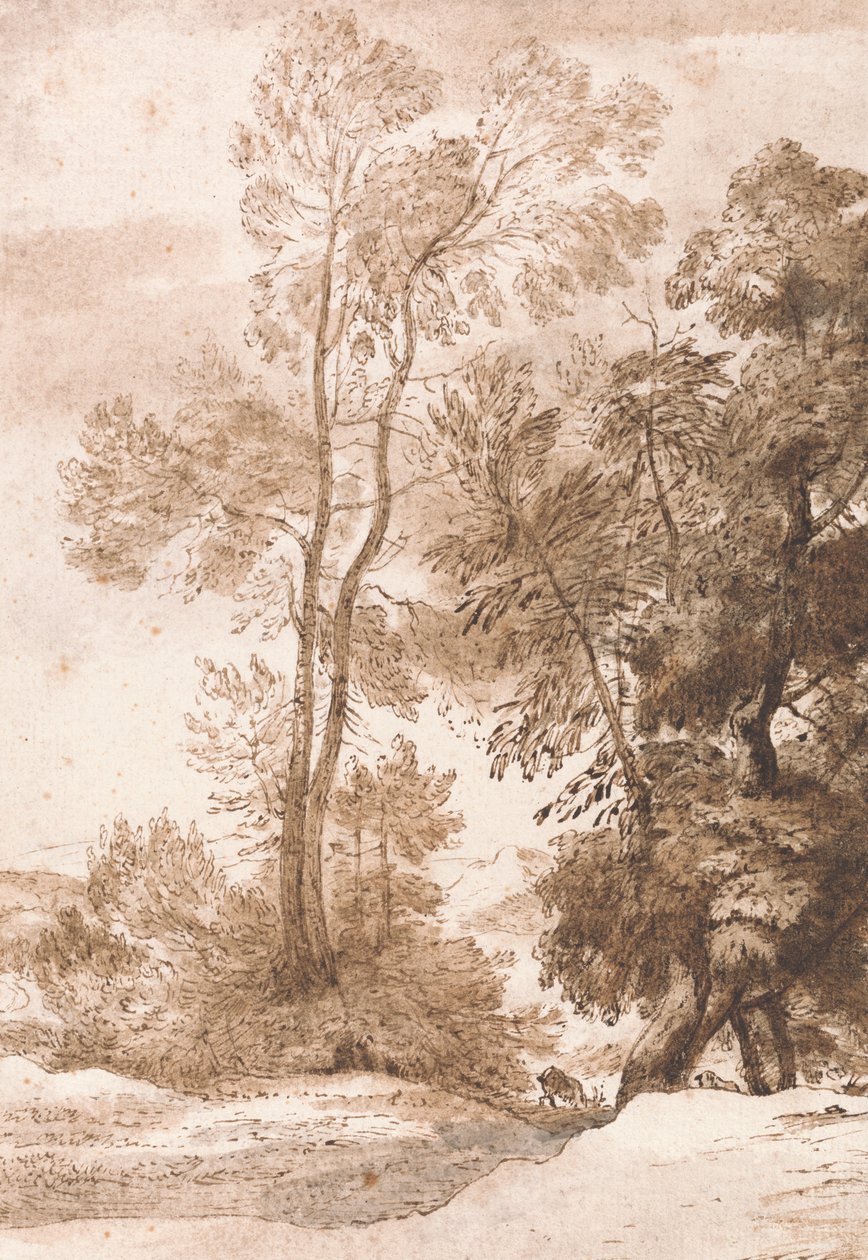 Alberi e cervi da John Constable