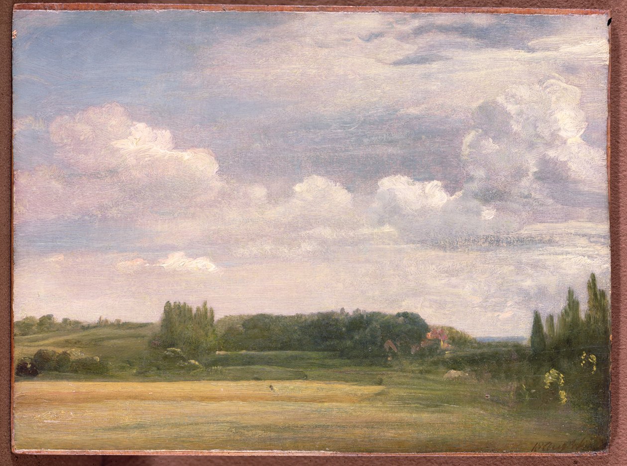 Vista verso il rettorato, East Bergholt, 1813 da John Constable