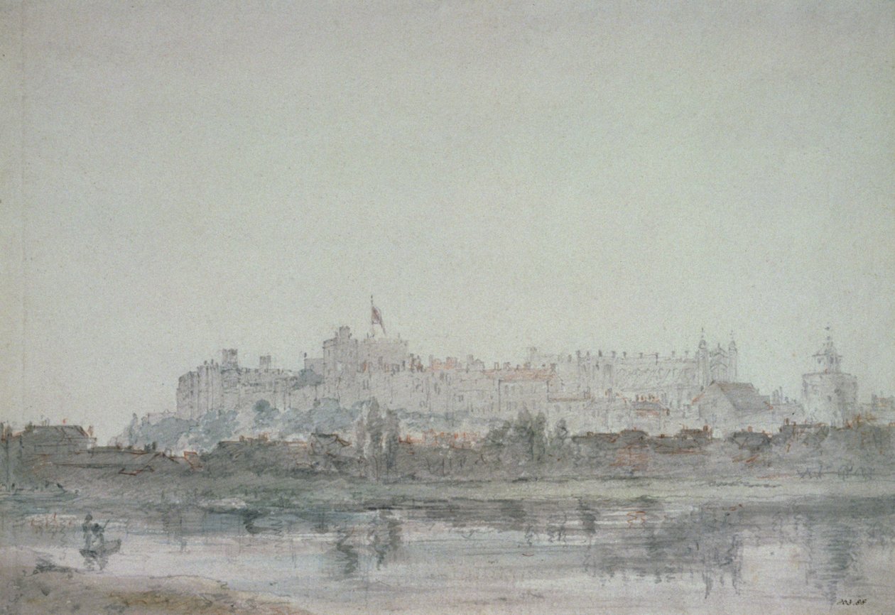 Castello di Windsor dal fiume, XIX secolo da John Constable