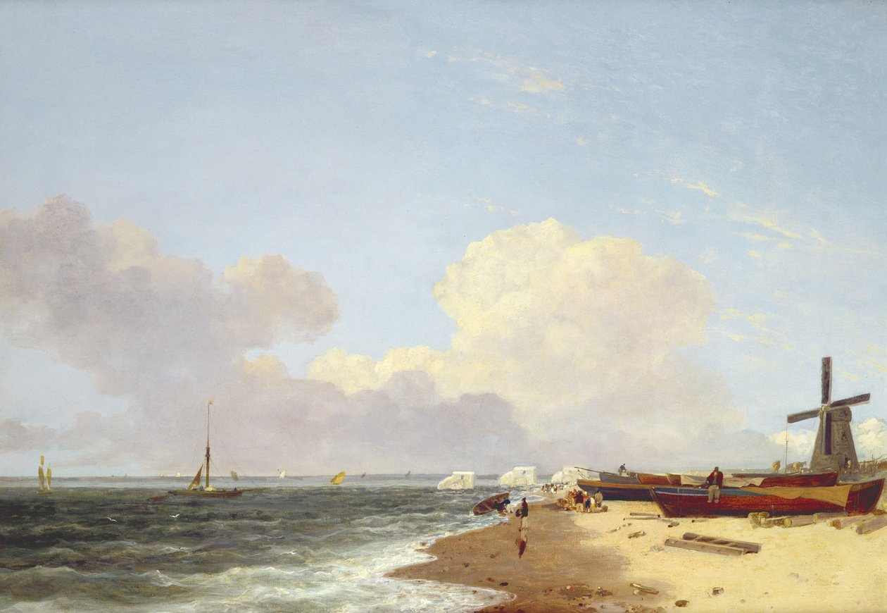 Spiaggia di Yarmouth, vista verso nord - Mattina da John Crome