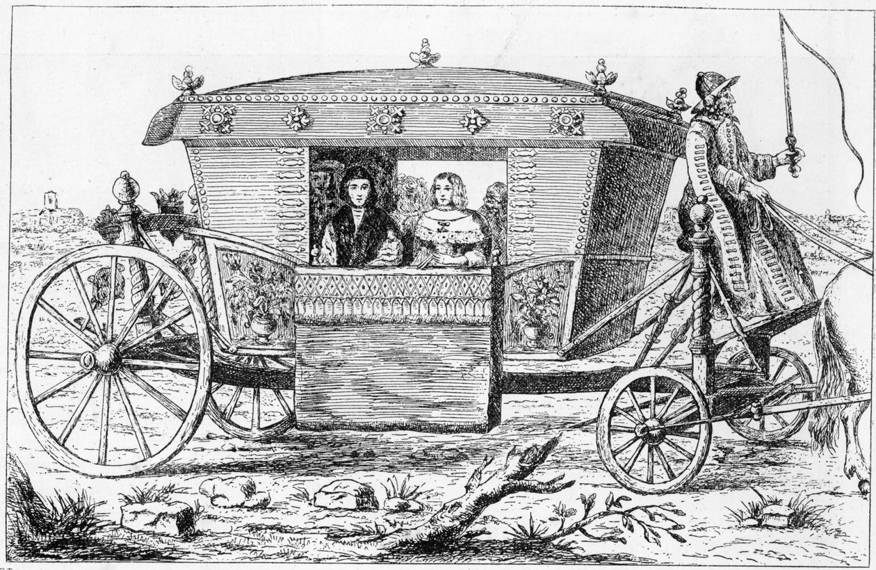 Carrozza presentata a Carlo II dal conte de Gramont da John Dunstall