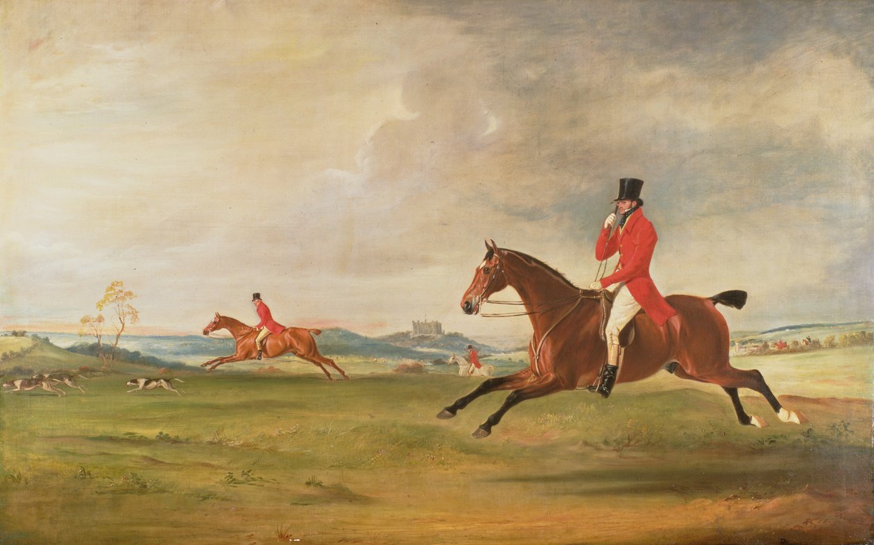John, 5° Duca di Rutland, Generale Lord Charles Manners e Generale Lord Robert Manners a caccia da John E. Ferneley
