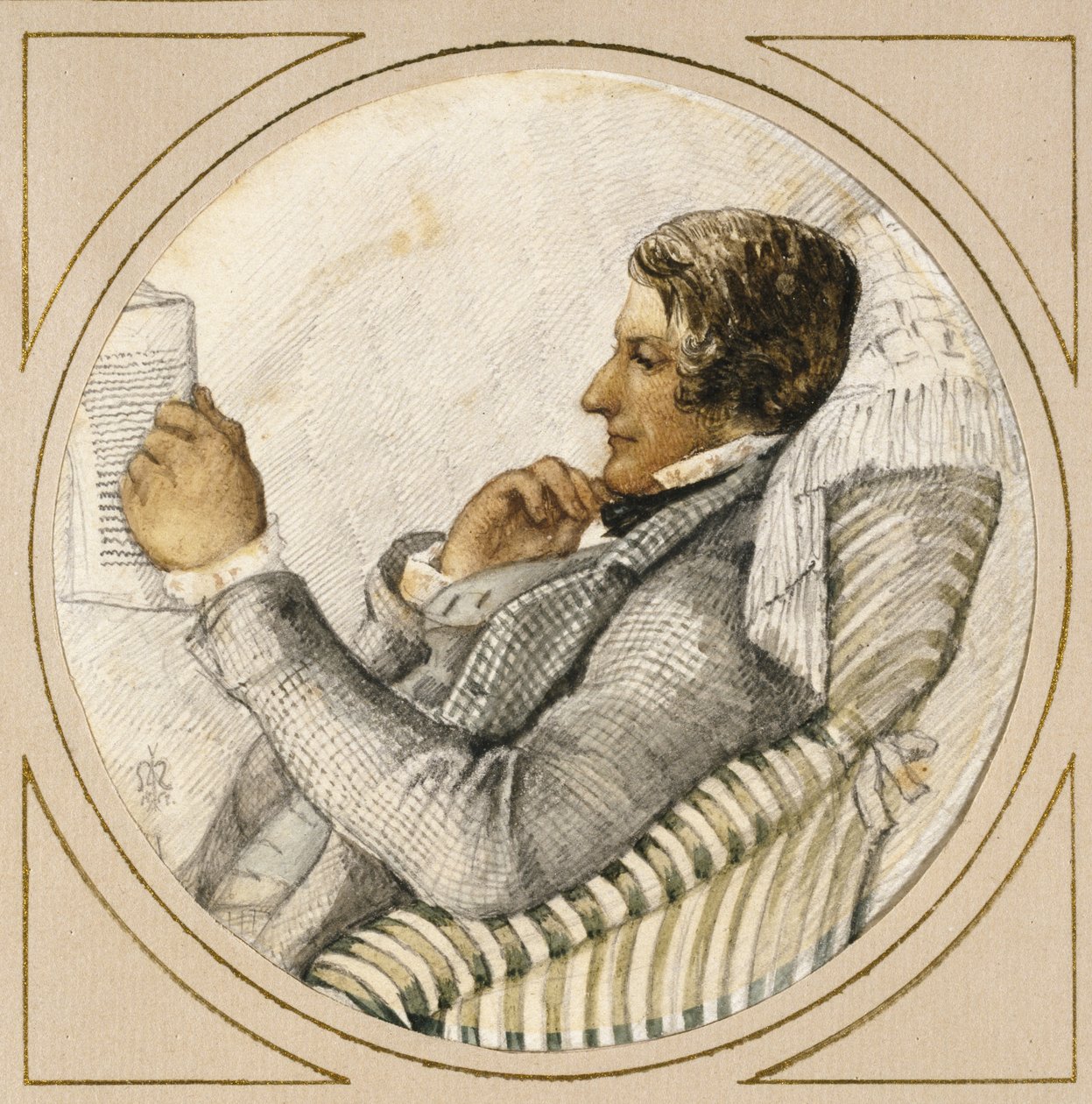 Ritratto di Ford Madox Brown da John Everett Millais