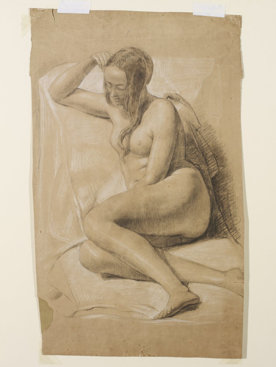 Nudo femminile seduto, 1847 da John Everett Millais