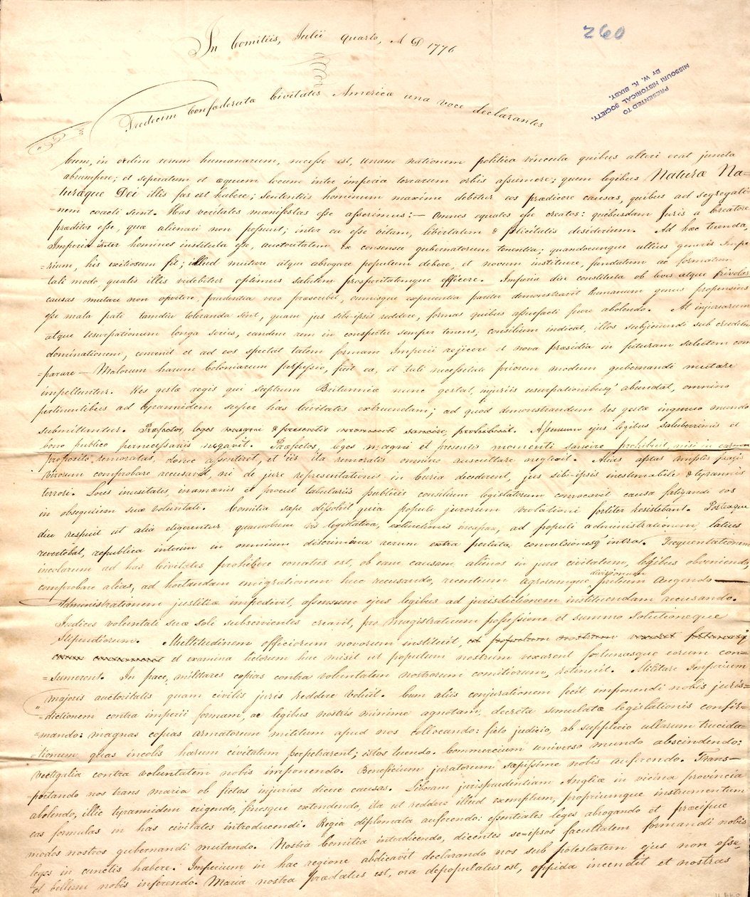 Inviato a Jefferson da Farmer con la sua lettera del 4 ottobre da John Farmer
