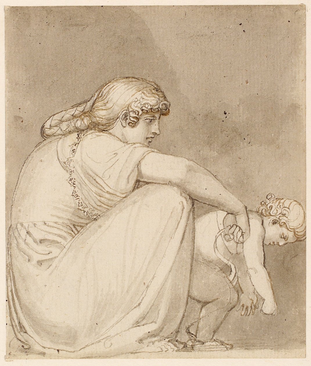 Una Madre e un Bambino da John Flaxman