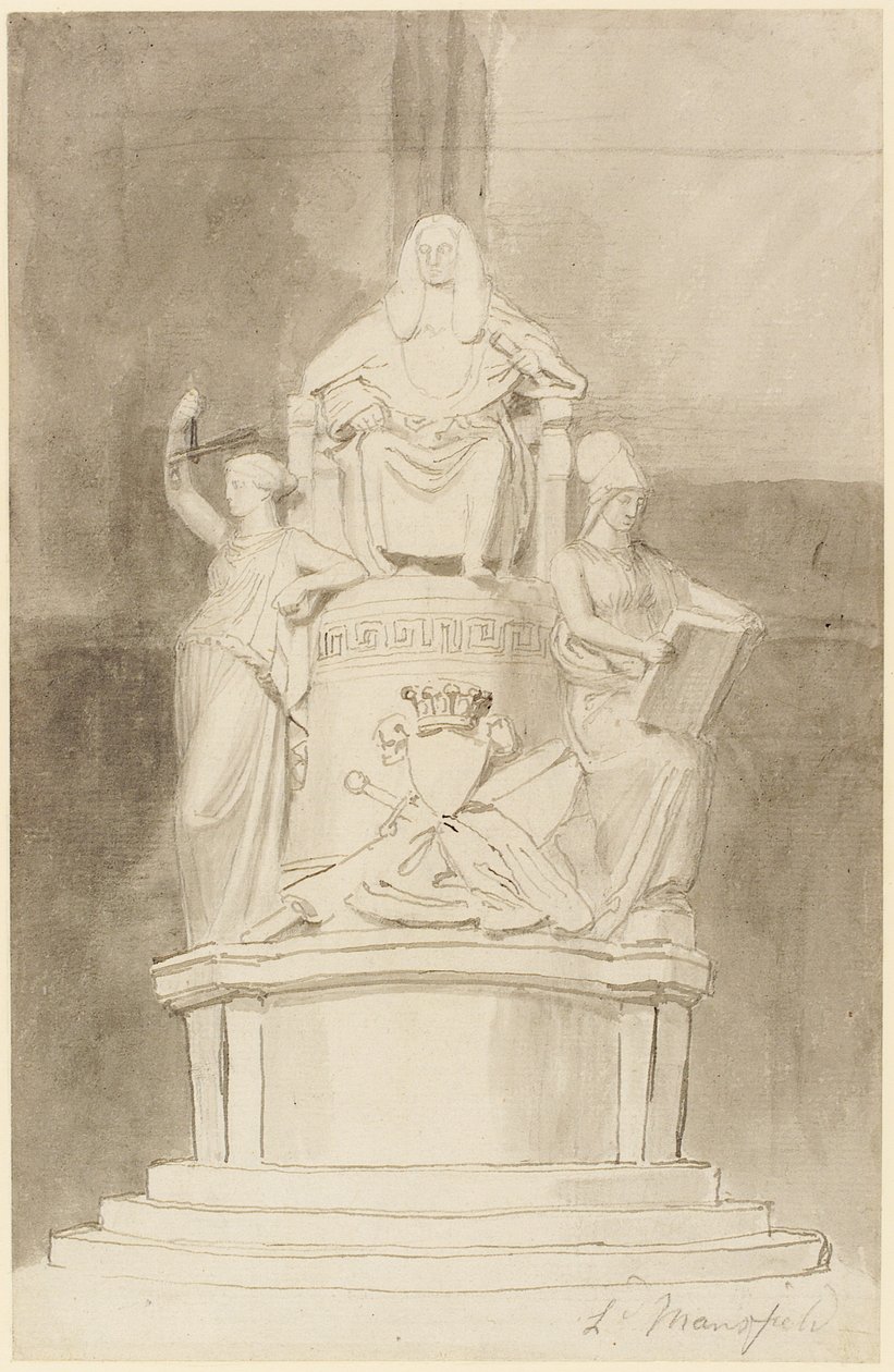 Progetto per il Monumento di Lord Mansfield, Abbazia di Westminster da John Flaxman