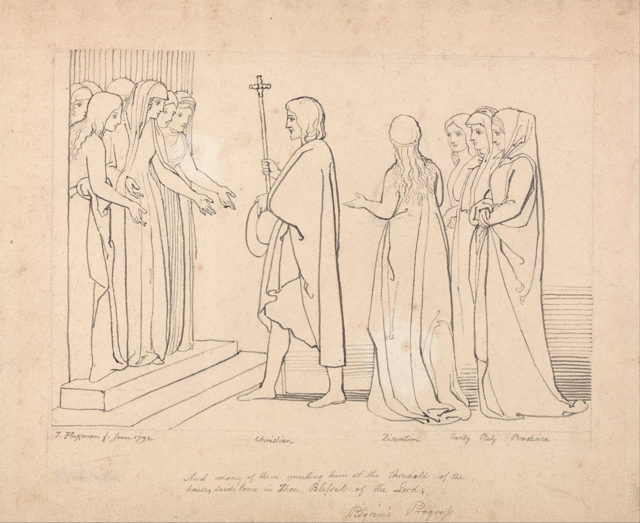 Illustrazione al Progresso del Pellegrino da John Flaxman