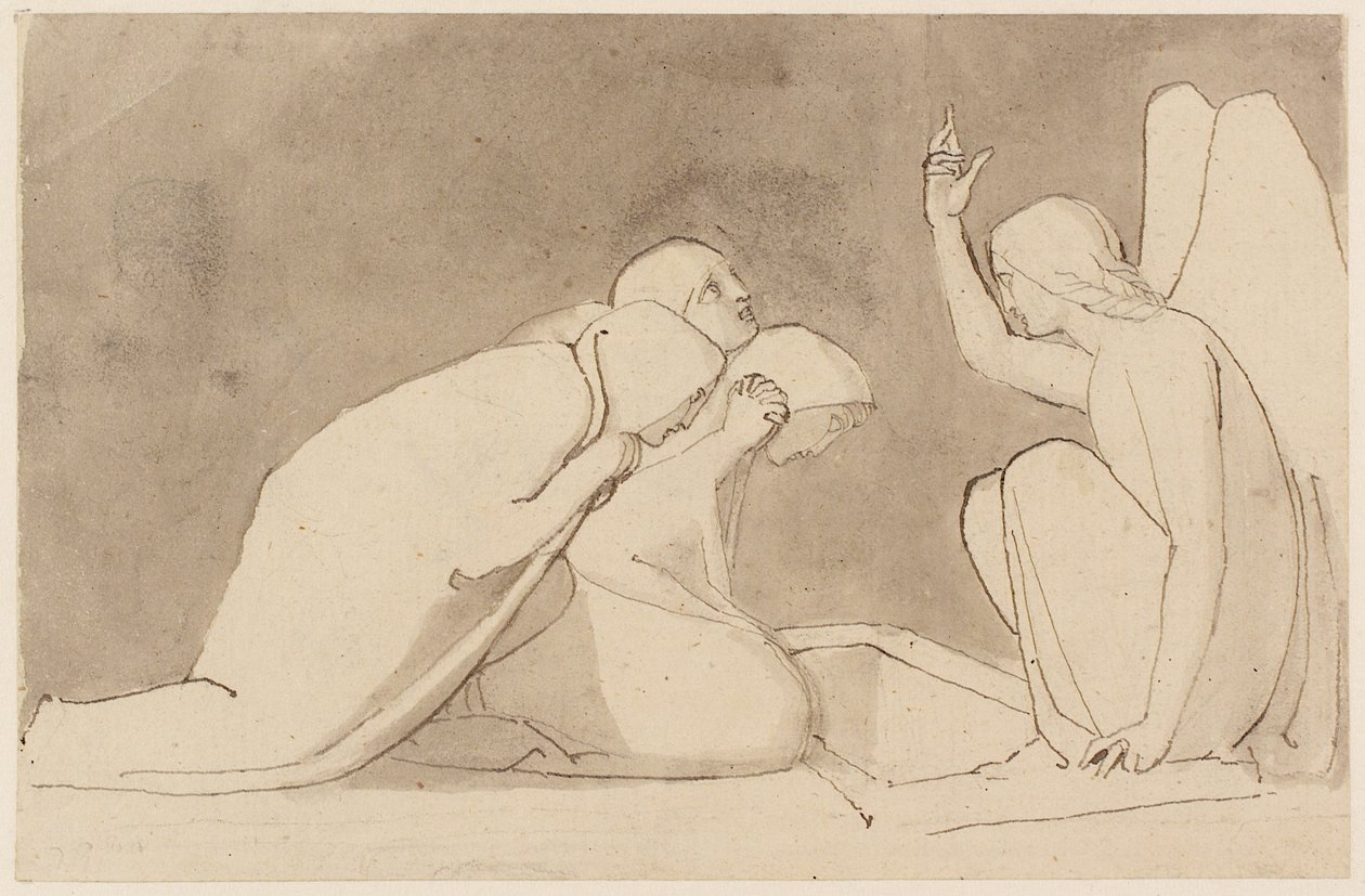 Le tre Marie al Sepolcro da John Flaxman