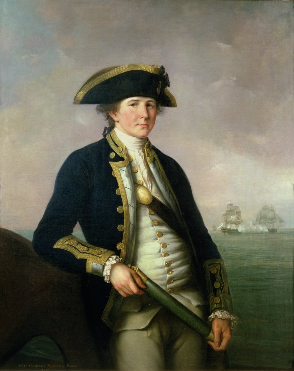 Capitano Charles Morice Pole, 1781 da John Francis Rigaud