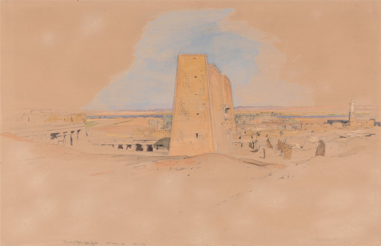 Tempio di Edfou, Alto Egitto da John Frederick Lewis