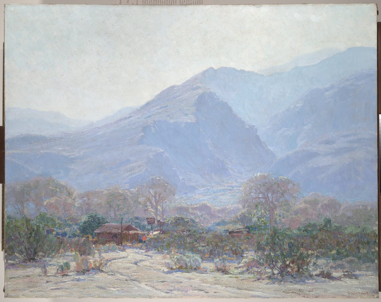 Paesaggio di Palm Springs con capanna, 1925 da John Orne Johnson Frost