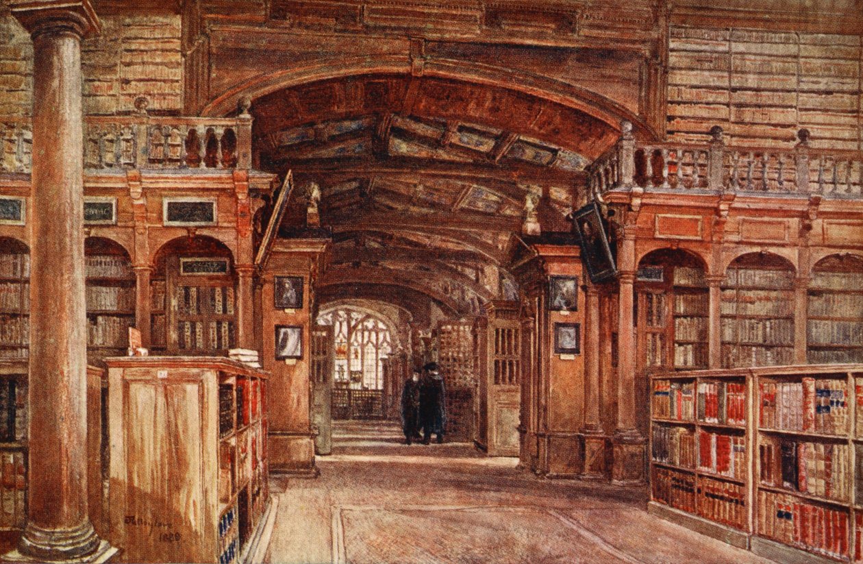 Interno della Biblioteca Bodleiana, 1903 da John Fulleylove