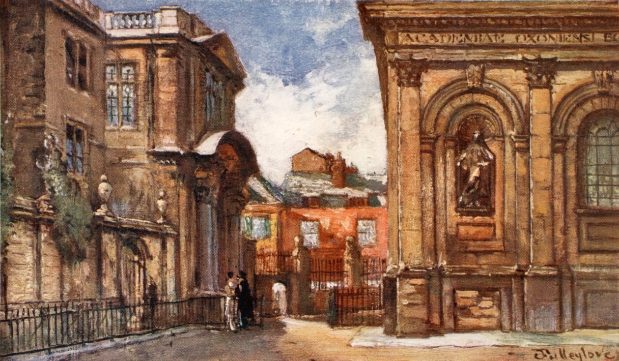 Il vecchio Museo Ashmolean e il Teatro Sheldonian, 1903 da John Fulleylove