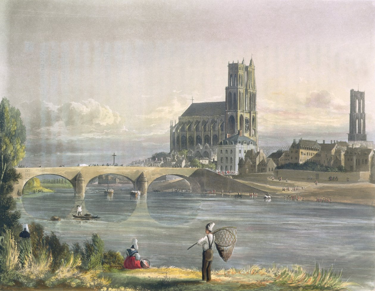 Veduta di Mantes, da 