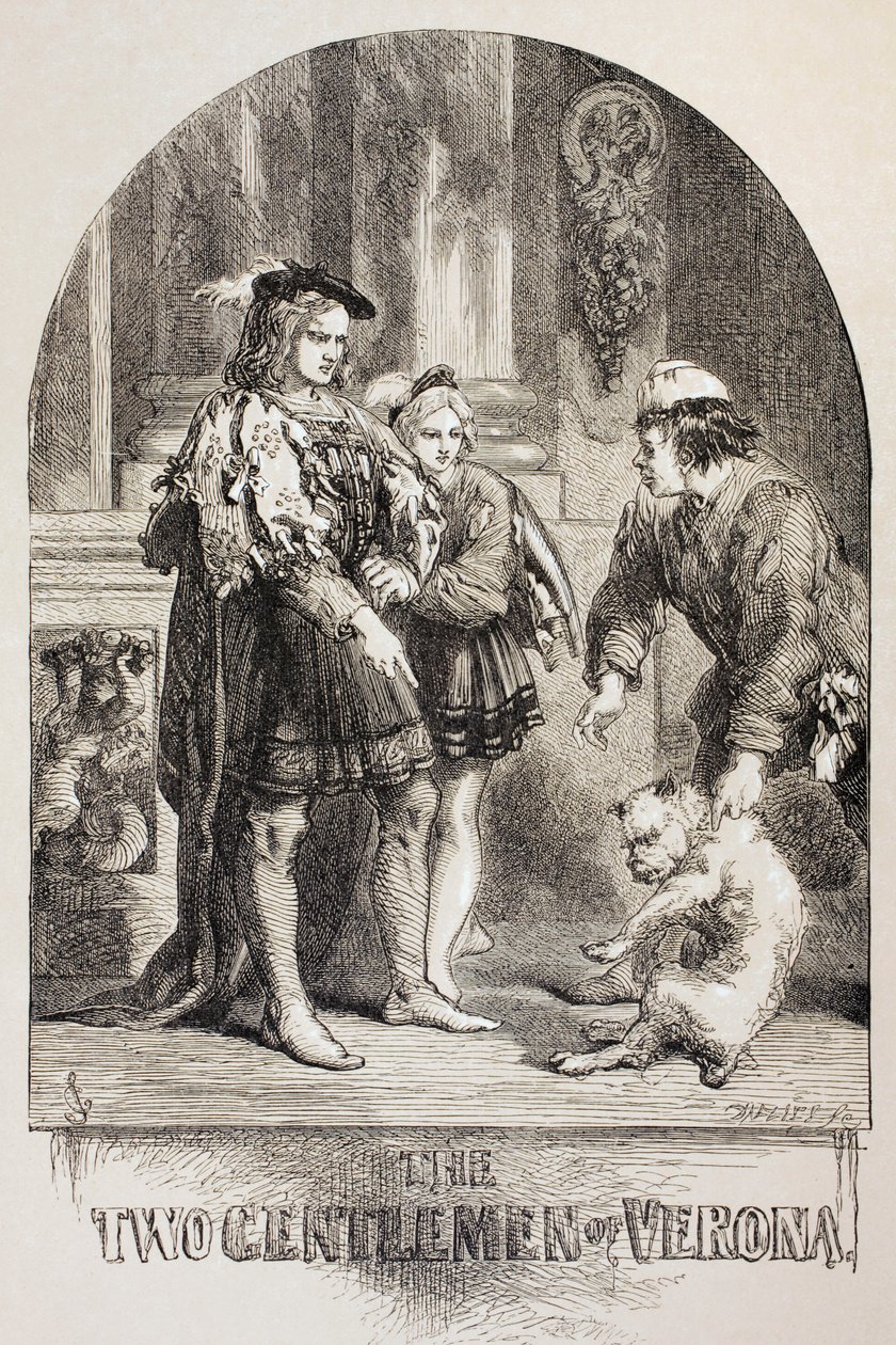 Illustrazione per I due gentiluomini di Verona, da 