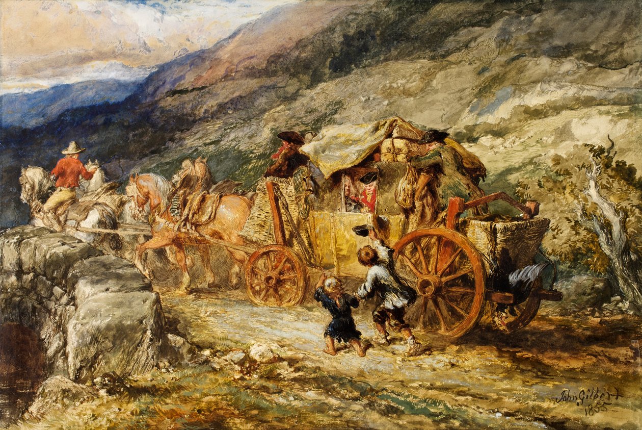 Diligenza del Secolo Scorso, 1855 da John Gilbert