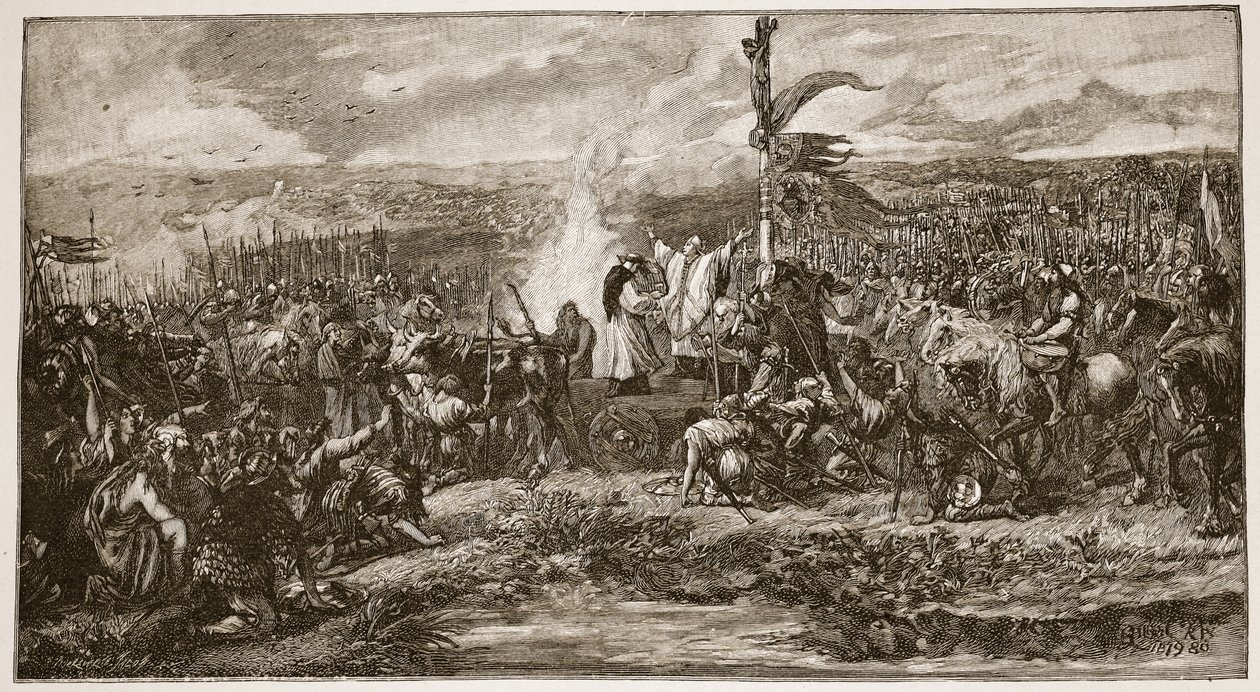 La battaglia dello Stendardo, illustrazione da 