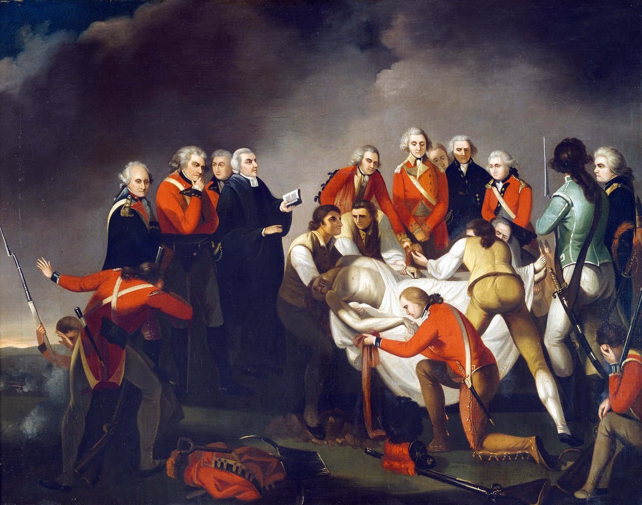 La sepoltura del Generale Simon Fraser dopo la battaglia di Saratoga da John Graham