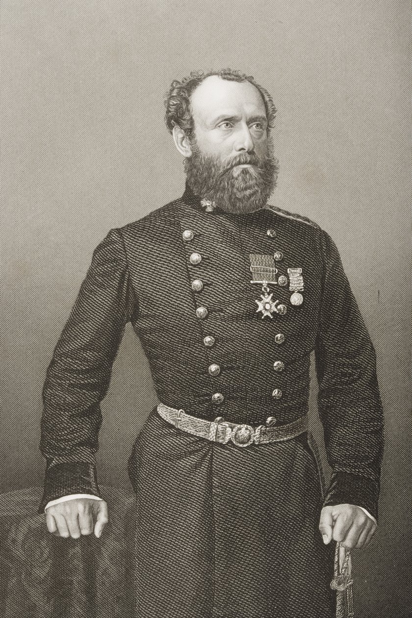 Charles Ash Windham (1810-70), K.C.B., inciso da D.J. Pound da una fotografia da 