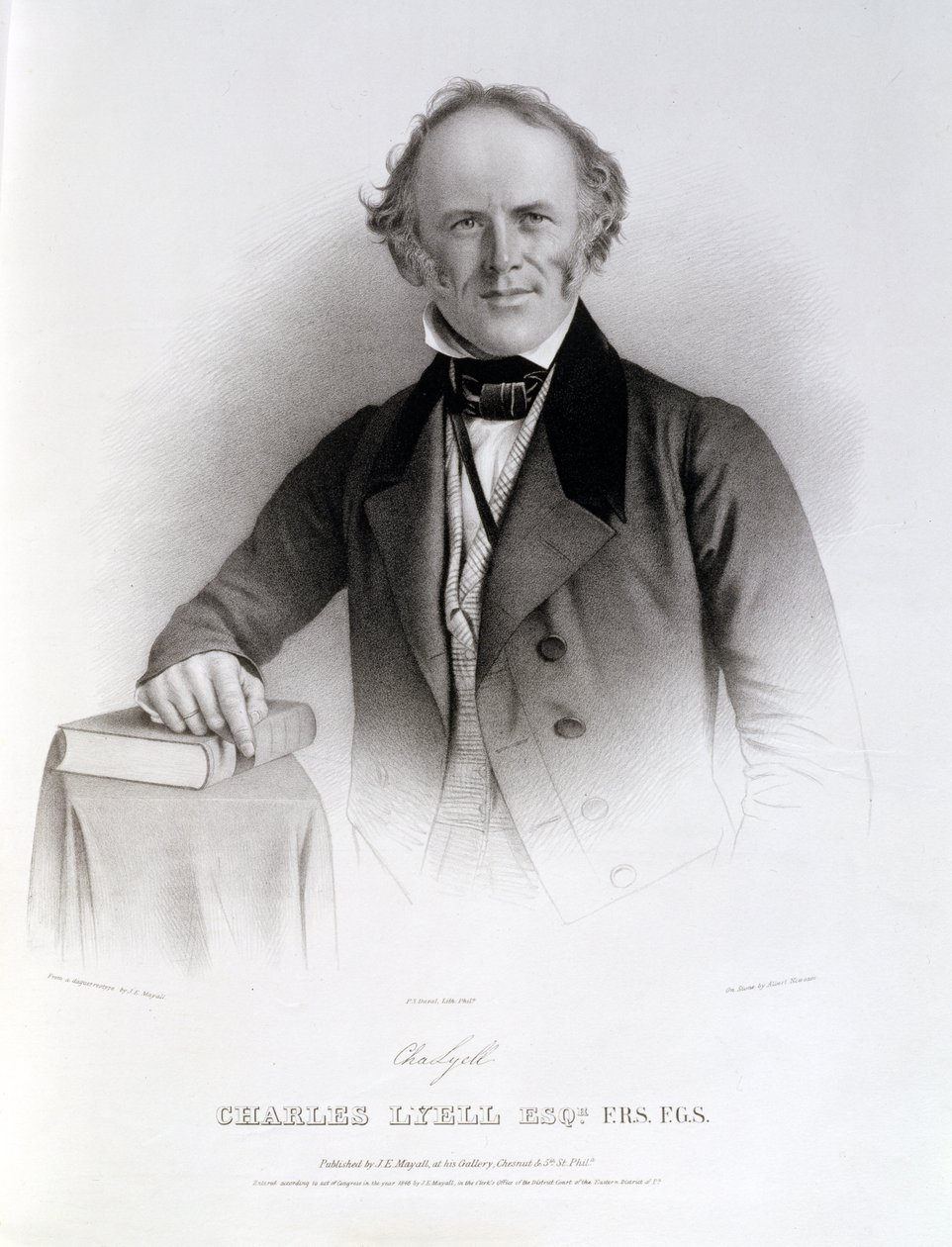 Charles Lyell (1797-1875) inciso da Albert Newsam da John Jabez Edwin Paisley Mayall