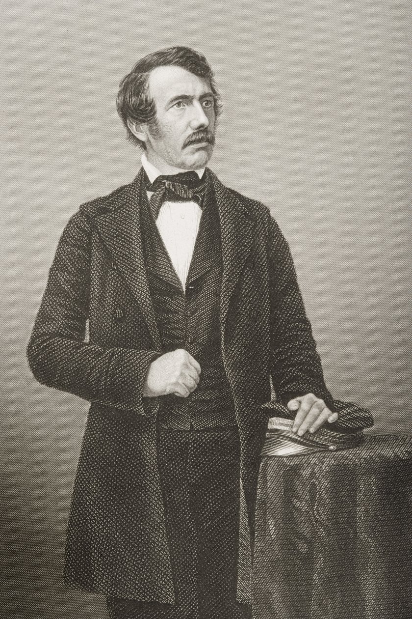 David Livingstone (1813-73) inciso da D.J. Pound da una fotografia, da 