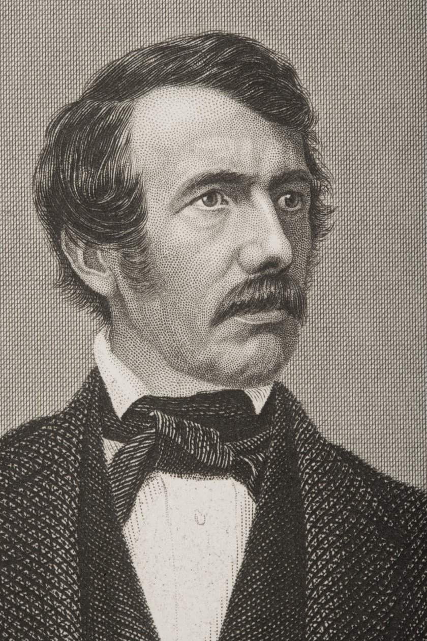 David Livingstone (1813-73) inciso da D.J. Pound da una fotografia, da 