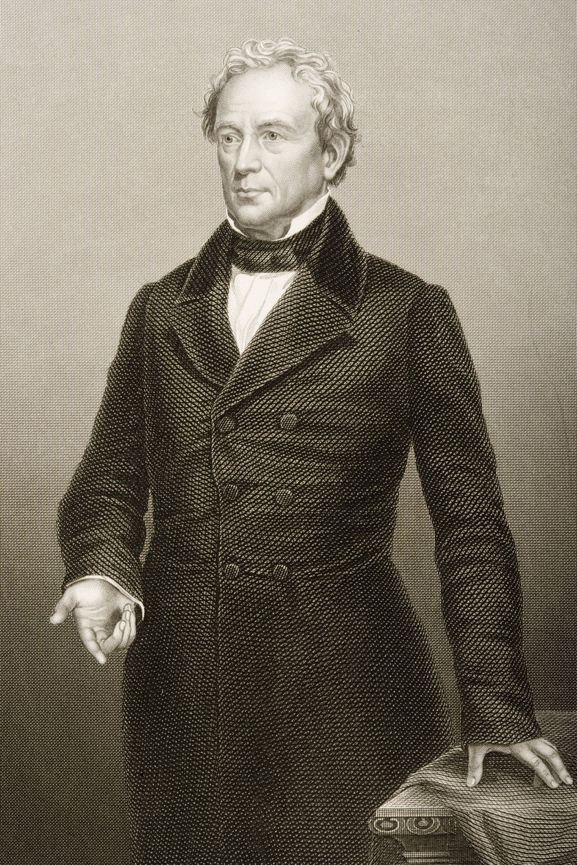 Edward Everett (1794-1865) inciso da D.J. Pound da una fotografia, da 