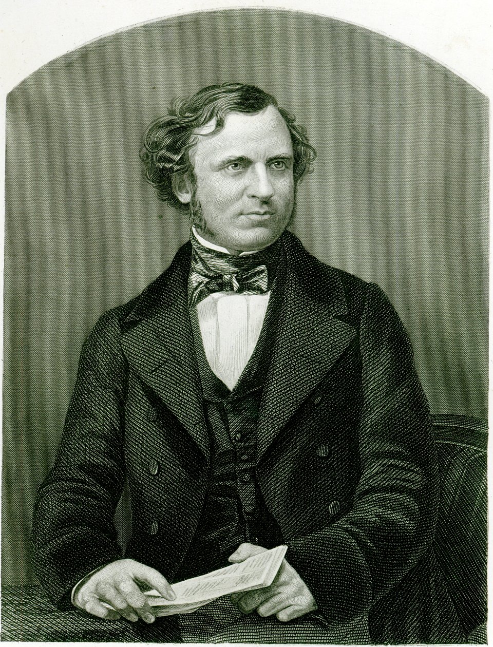 Edward Henry Smith Stanley, Lord Stanley, inciso da D.J. Pound da una fotografia, da 