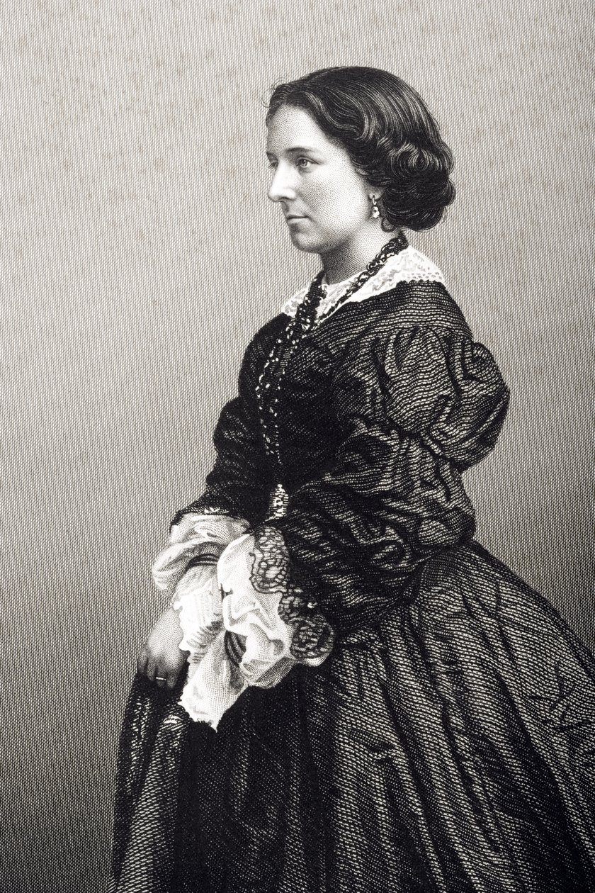Madame Constance Nantier-Didiee (1832-67) incisa da D.J. Pound da una fotografia, da 