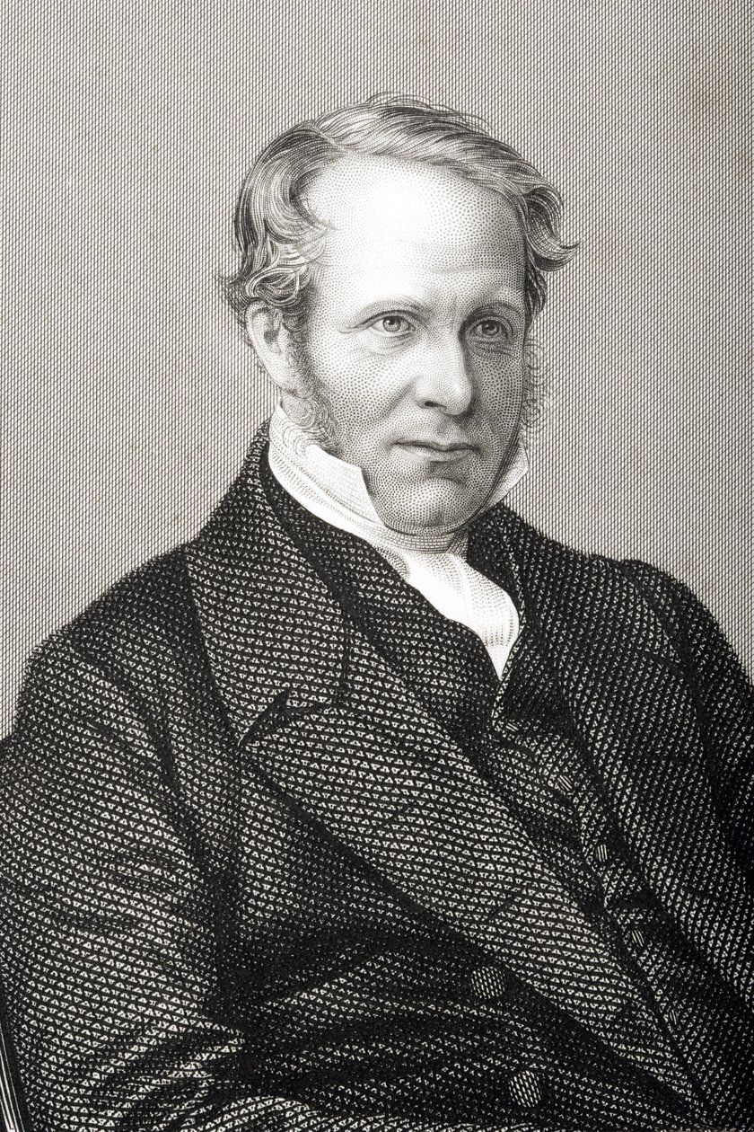 Reverendo Baptist Wriothesley Noel (1799-1873) inciso da D.J. Pound da una fotografia, da 