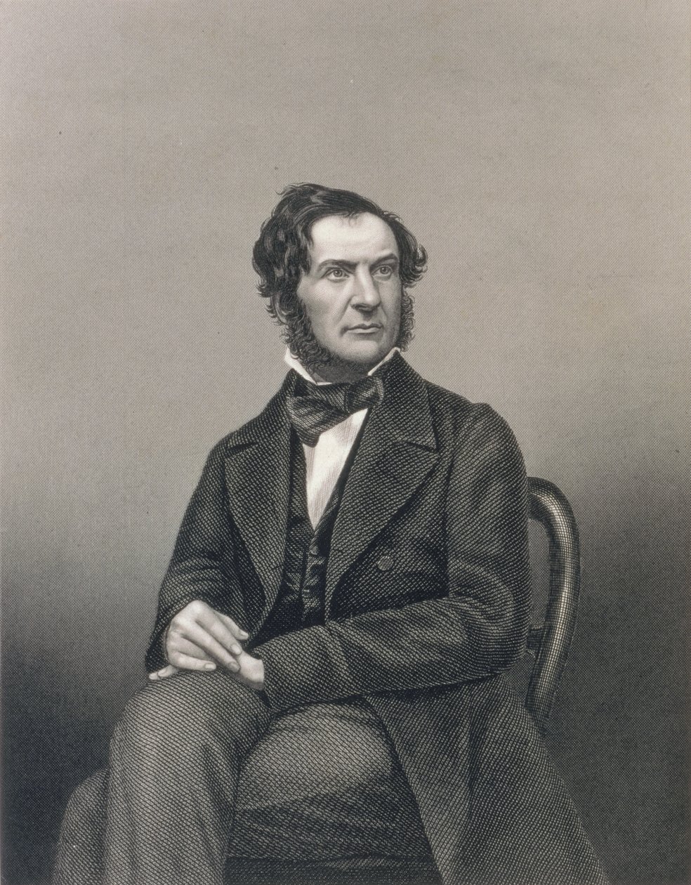 William Ewart Gladstone (1809-98), inciso da D.J. Pound dopo una fotografia da John Jabez Edwin Paisley Mayall