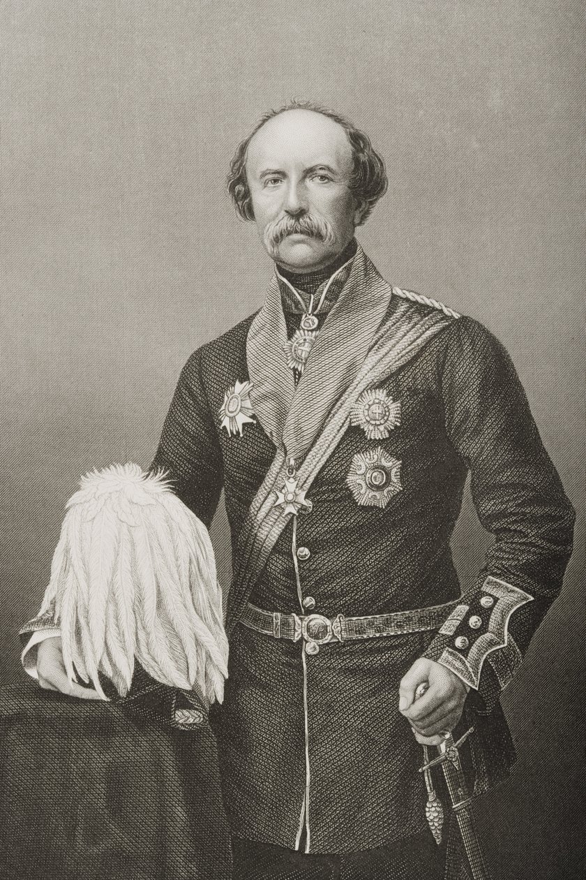 William Fenwick Williams di Kars, inciso da D.J. Pound da una fotografia, da 