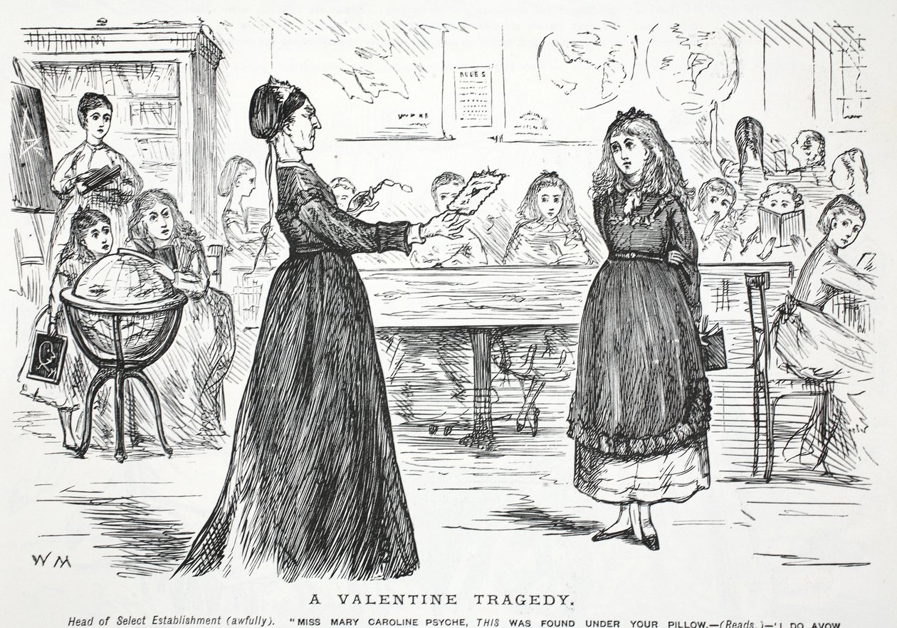 Una tragedia di San Valentino da John Leech