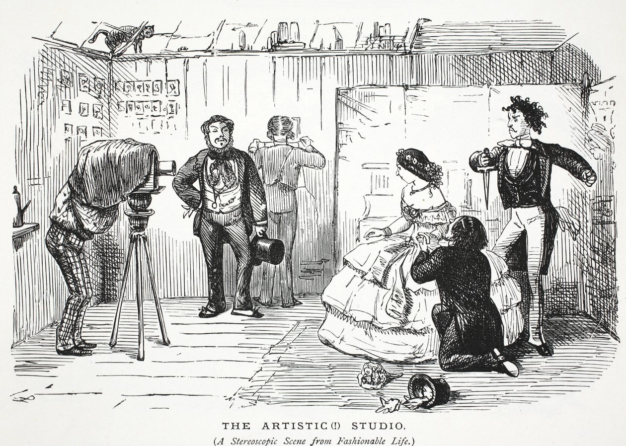 Lo studio artistico (!) da John Leech