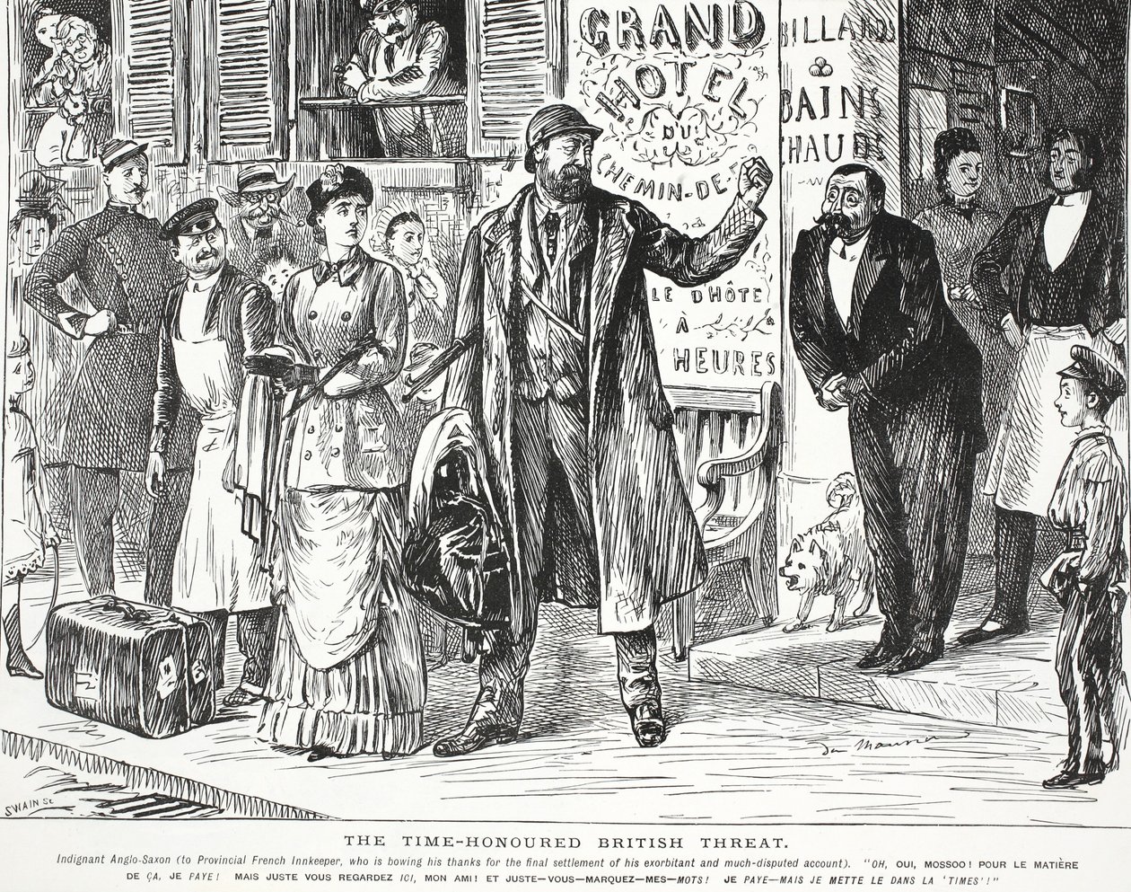La minaccia britannica onorata dal tempo da John Leech