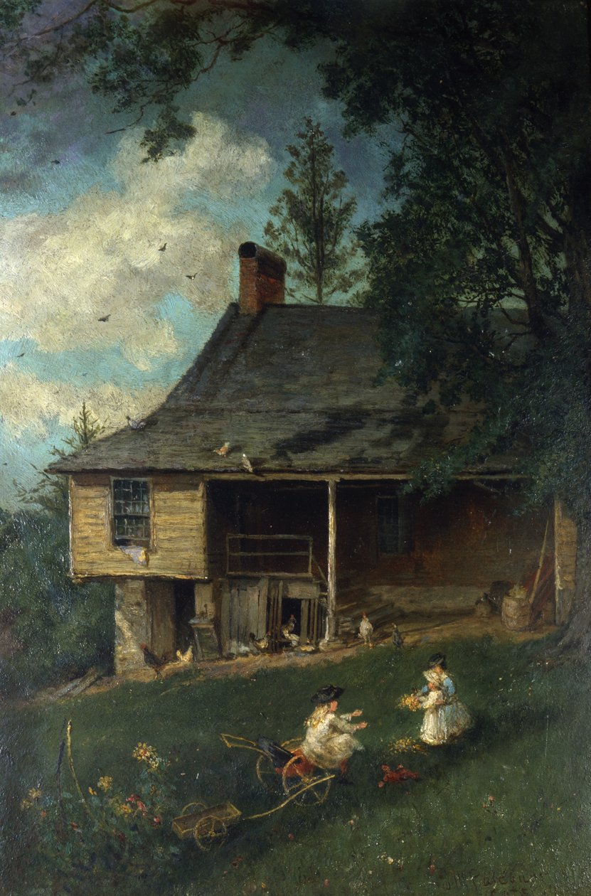 Il primo studio di Thomas Cole, 1881 da John Mackie Falconer