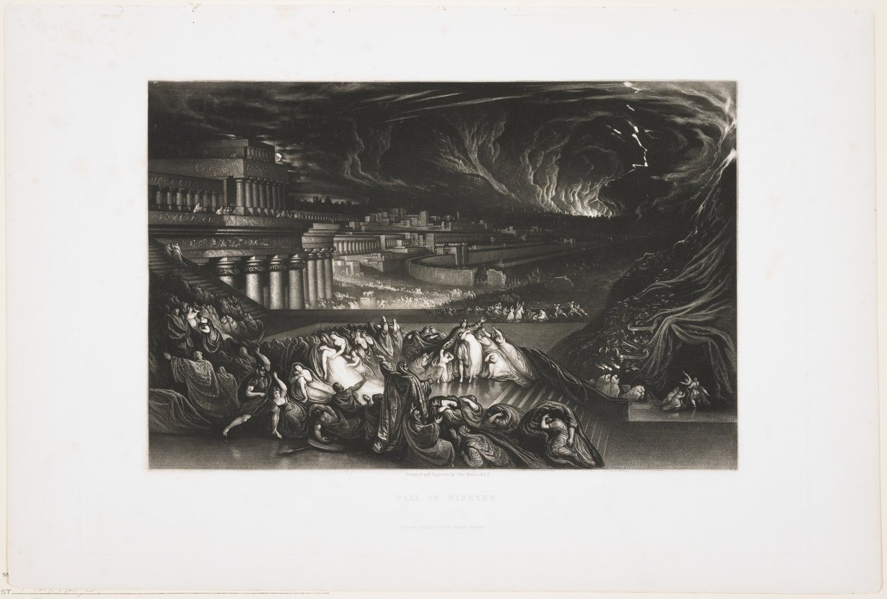 Caduta di Ninive, 1826 da John Martin