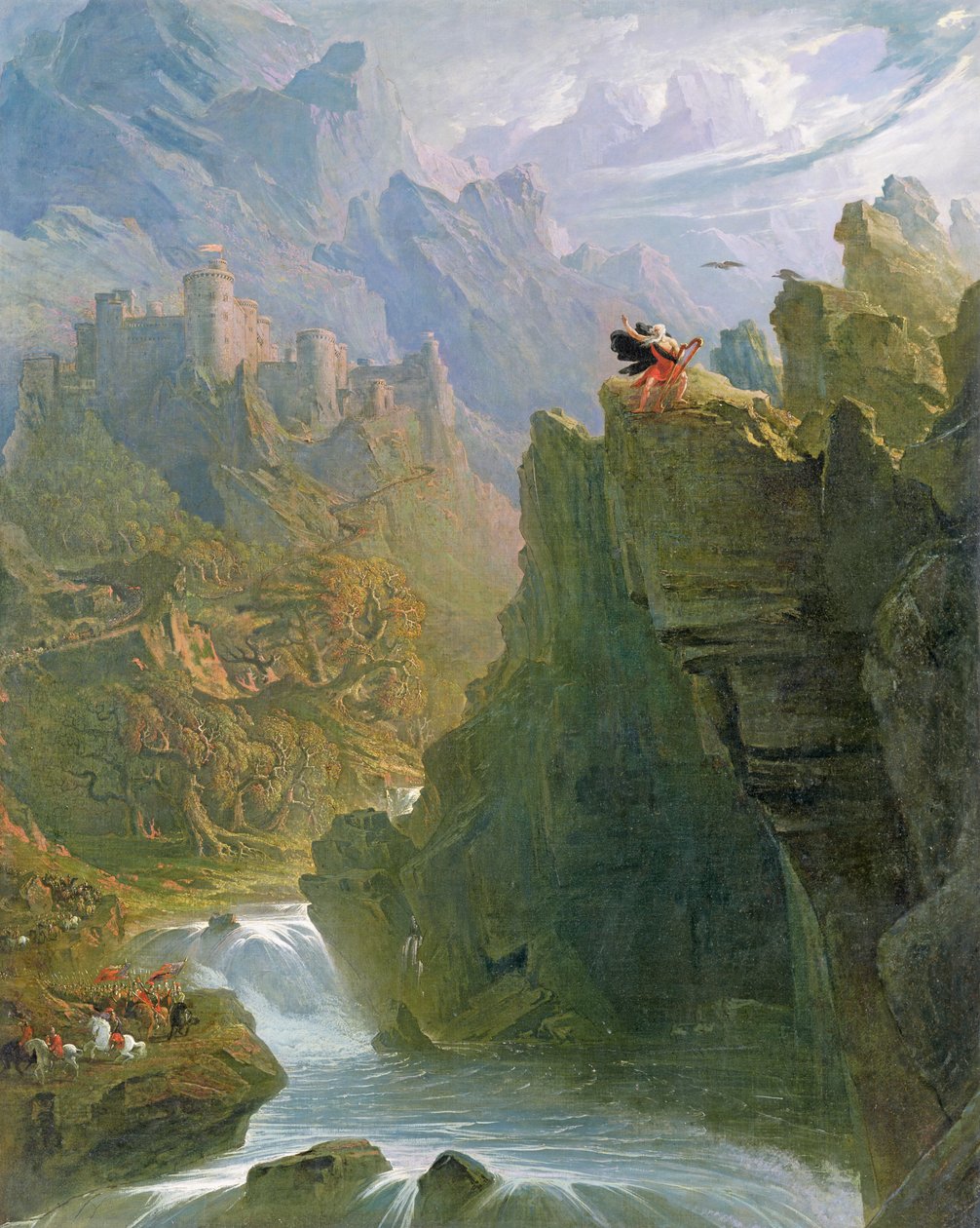 Il bardo, c.1817 da John Martin