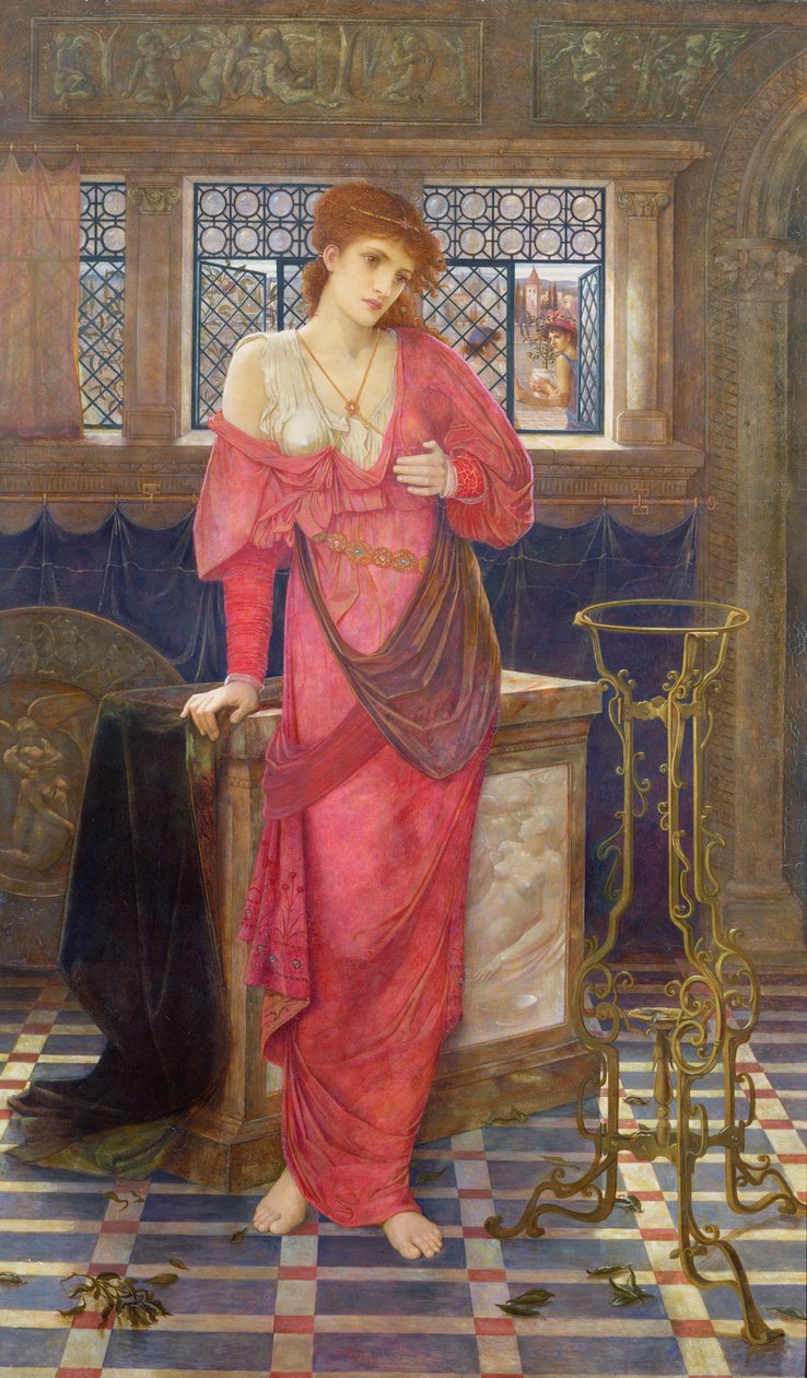 Isabella e il vaso di basilico da John Melhuish Strudwick