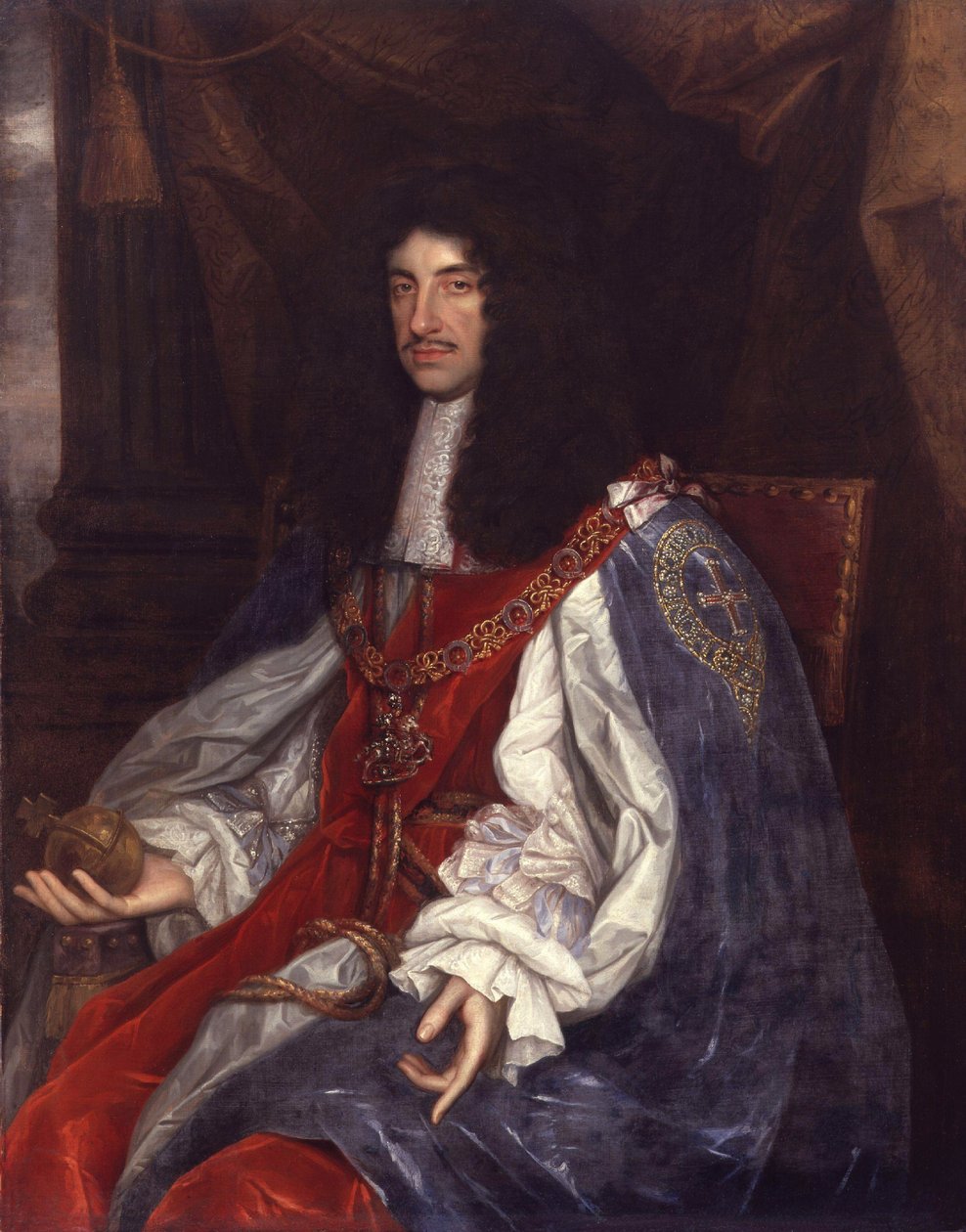 Ritratto di Carlo II (1630-85) c.1660-65 da John Michael Wright