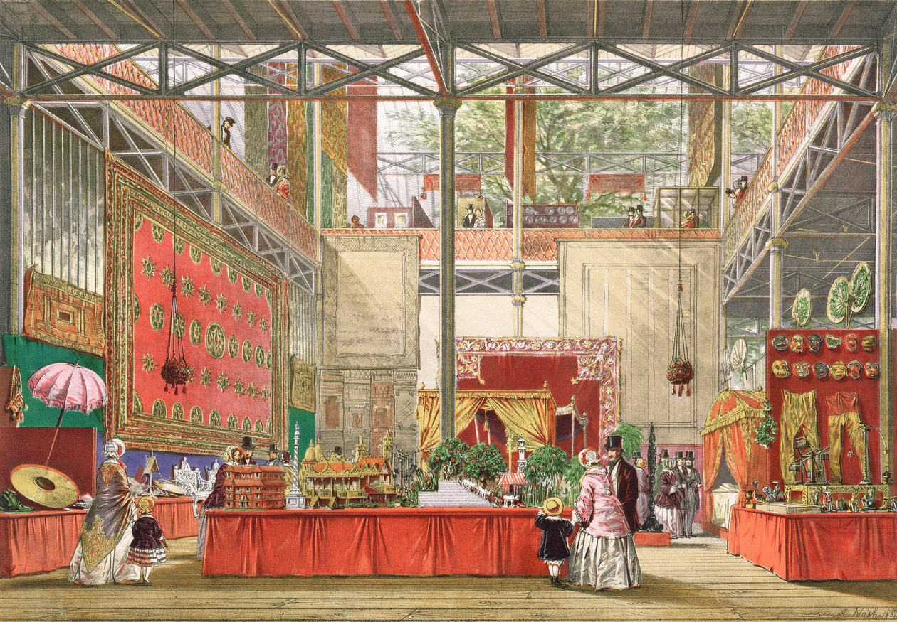 Vista della sezione indiana della Grande Esposizione del 1851, da 