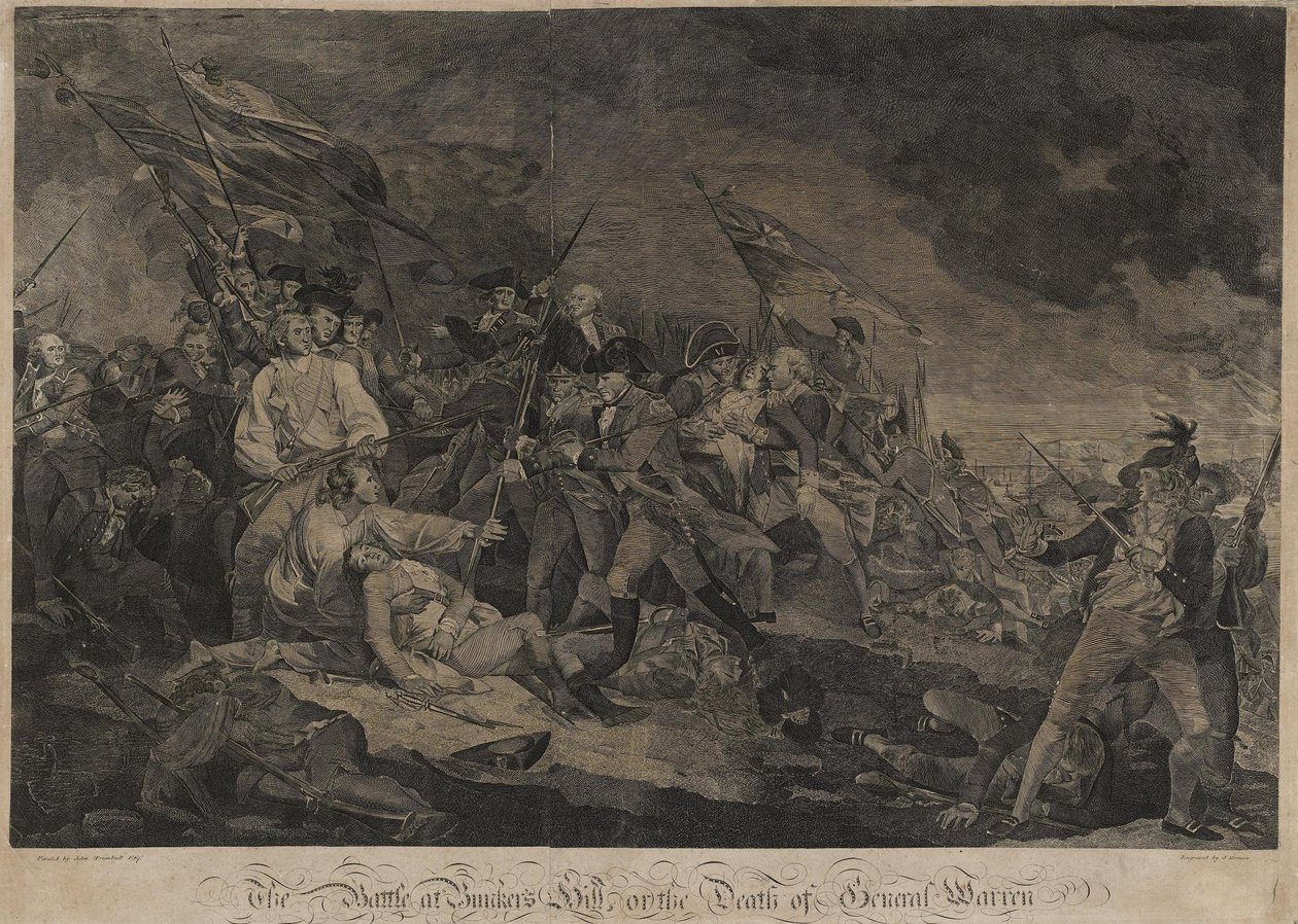 La battaglia di Bunker Hill, o La morte del generale Warren da John Norman