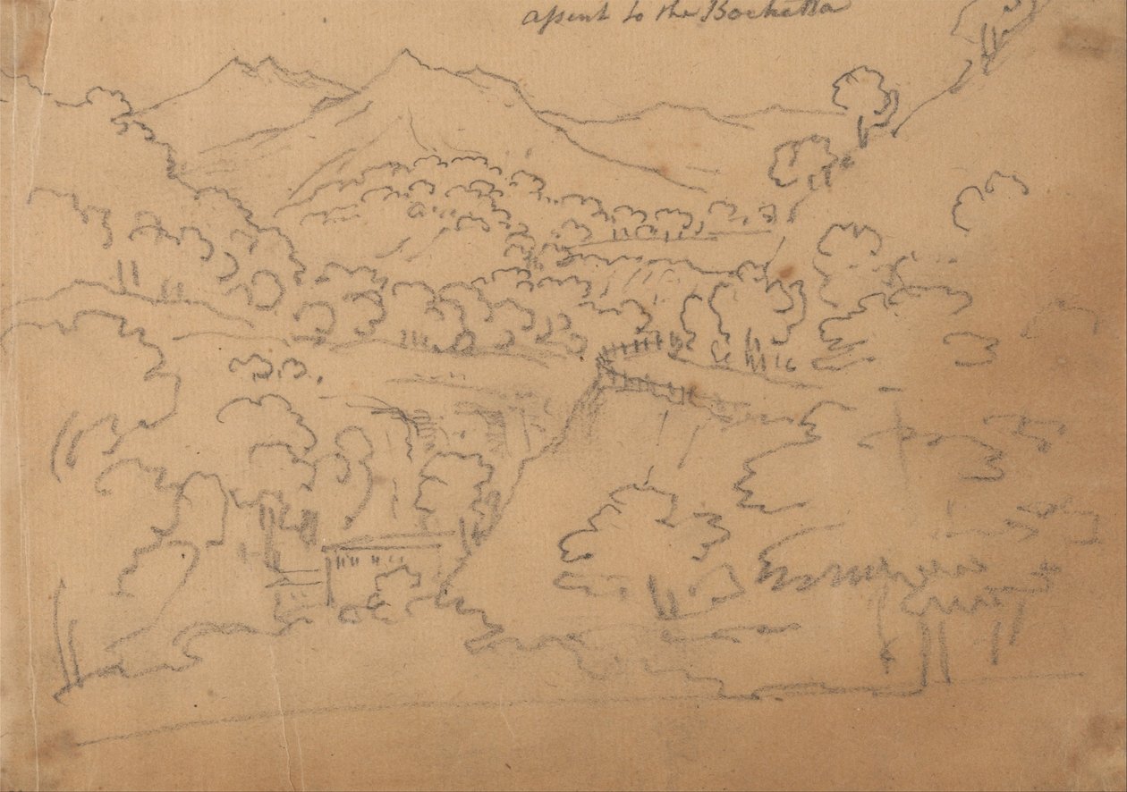 Salita alla Bochetta da John Robert Cozens