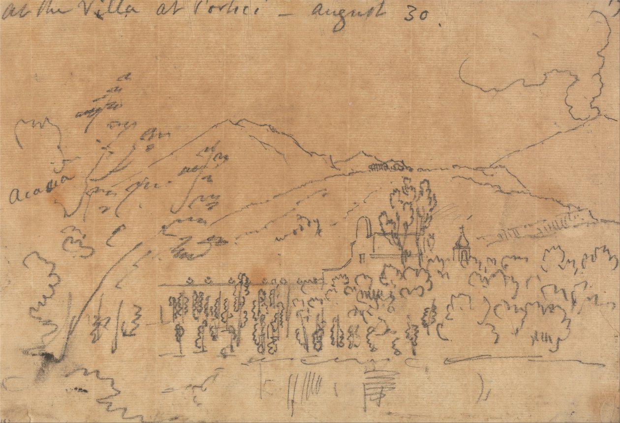 Alla villa di Portici, 30 agosto da John Robert Cozens