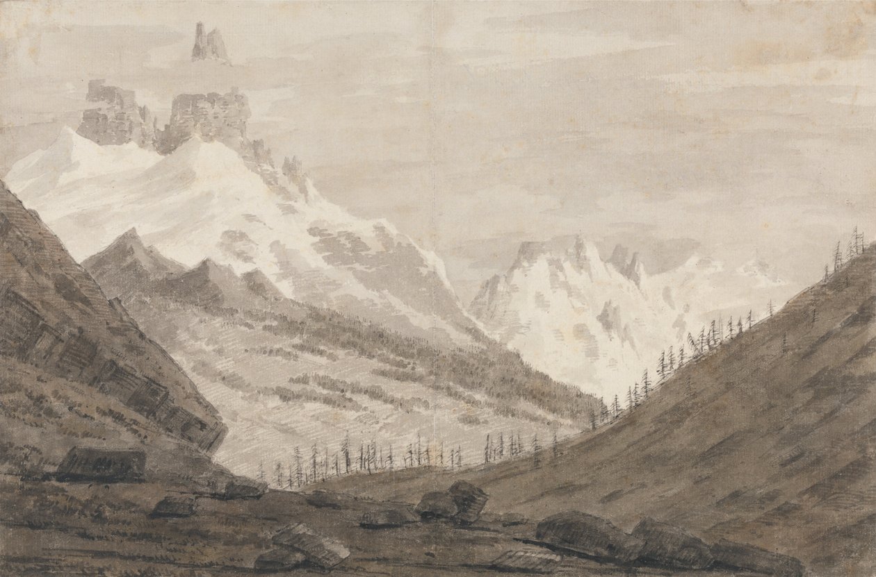 Tra Chamonix e Martigny da John Robert Cozens