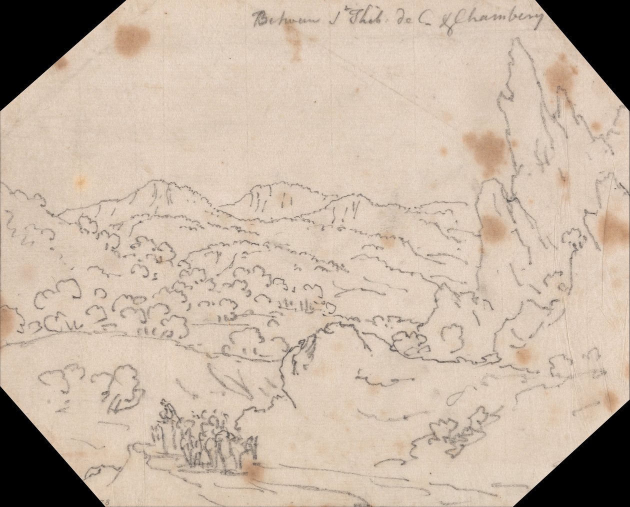 Tra Saint-Thibaud-de-Couz e Chambery da John Robert Cozens