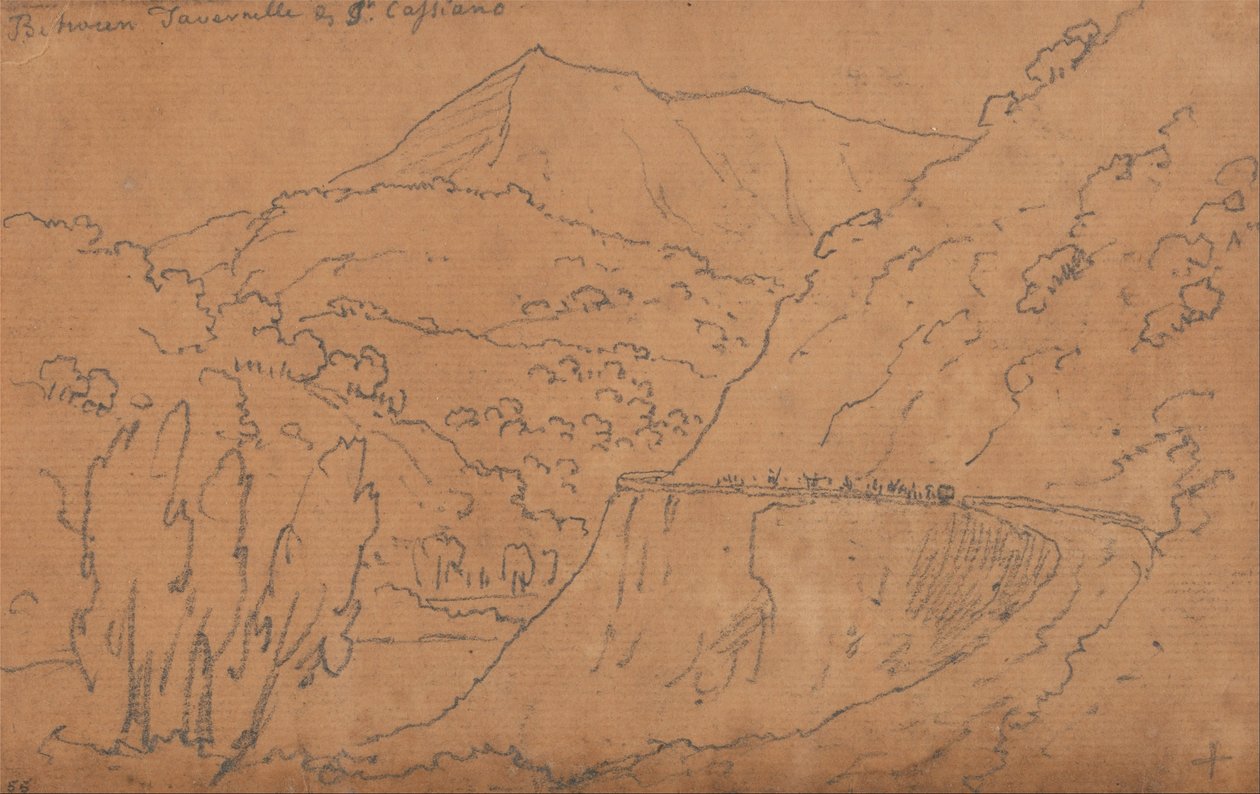Tra Tavernelle e San Casciano da John Robert Cozens