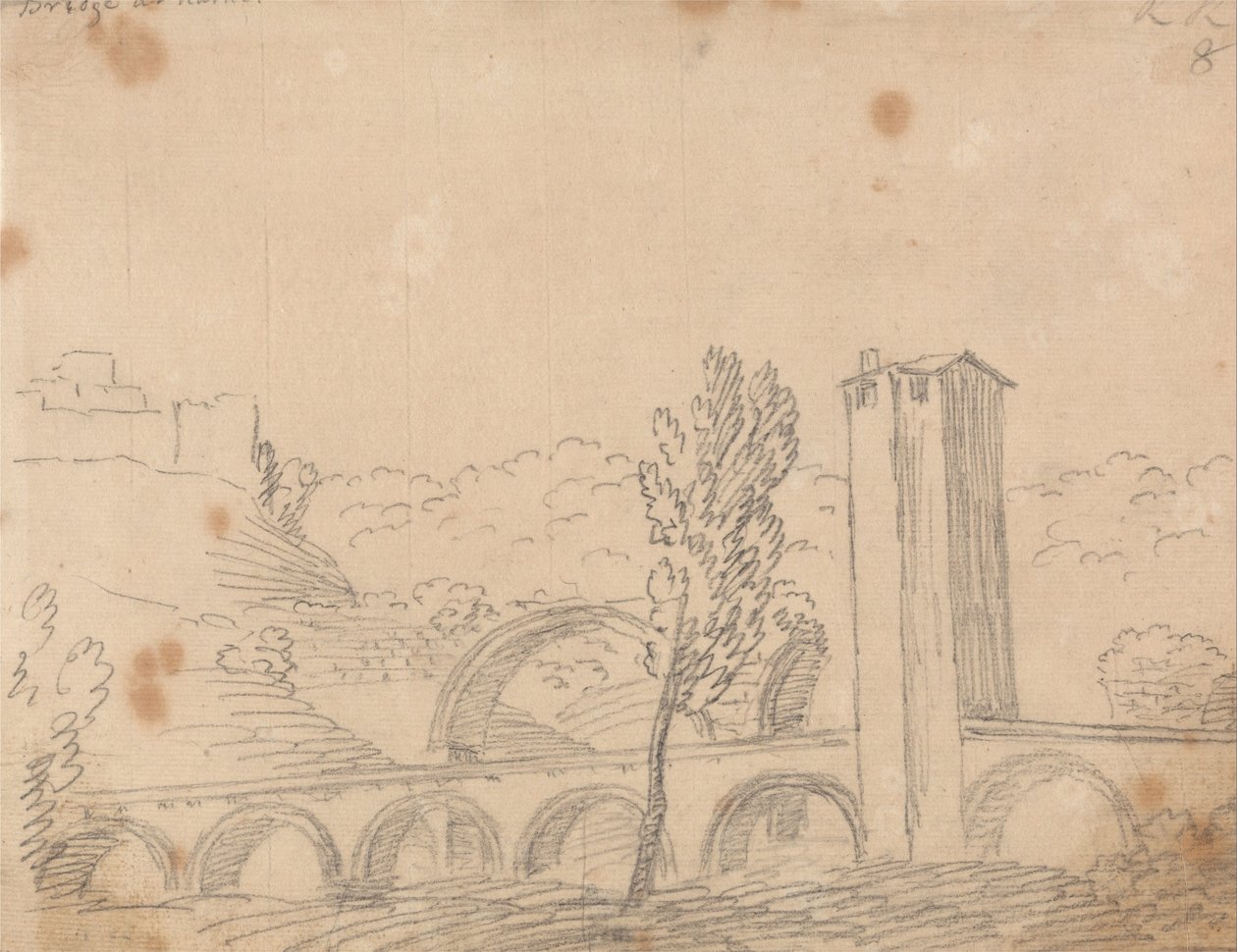 Ponte a Narni da John Robert Cozens